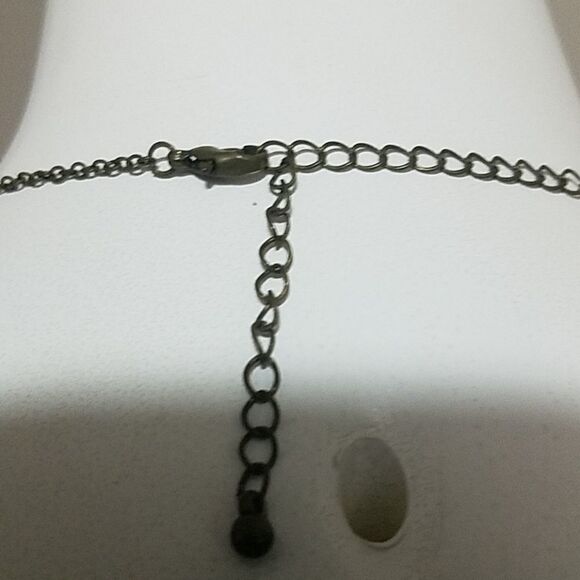 Vintage Dangling Leaves Necklace (42.5") - Picture 4 of 4